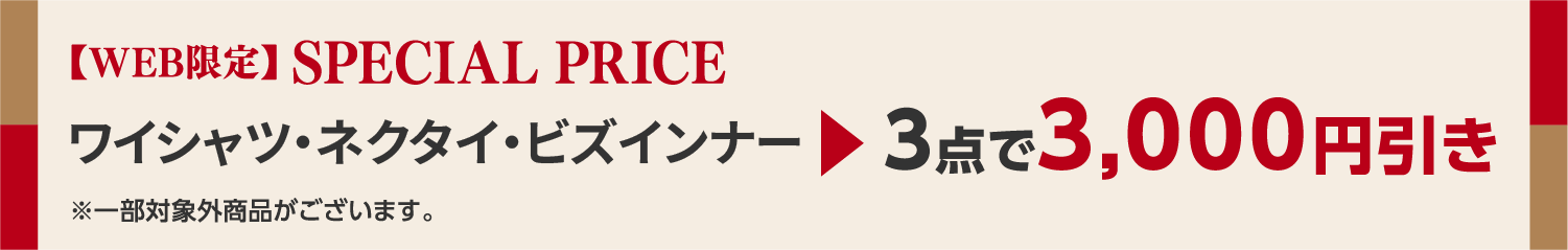 【WEB限定】SPECIAL PRICE 1,990円（税込）以上の商品 2点目10%OFF 3点目以降20%OFF