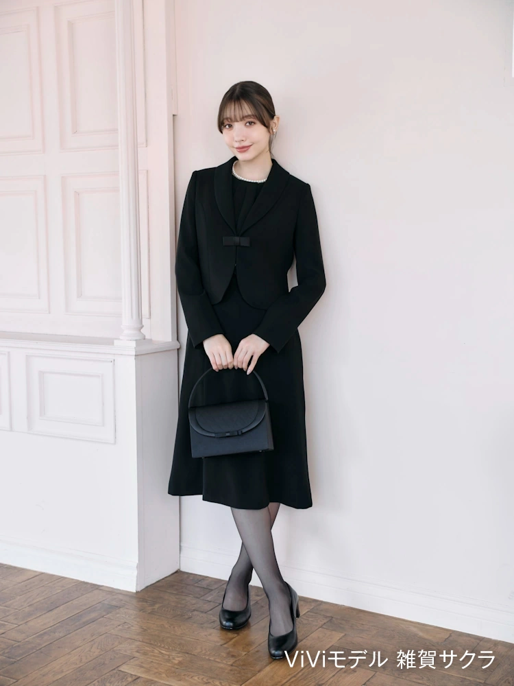 【ViVi】ウォッシャブルショールカラーアンサンブルフォーマル上下ウォッシャブル通年