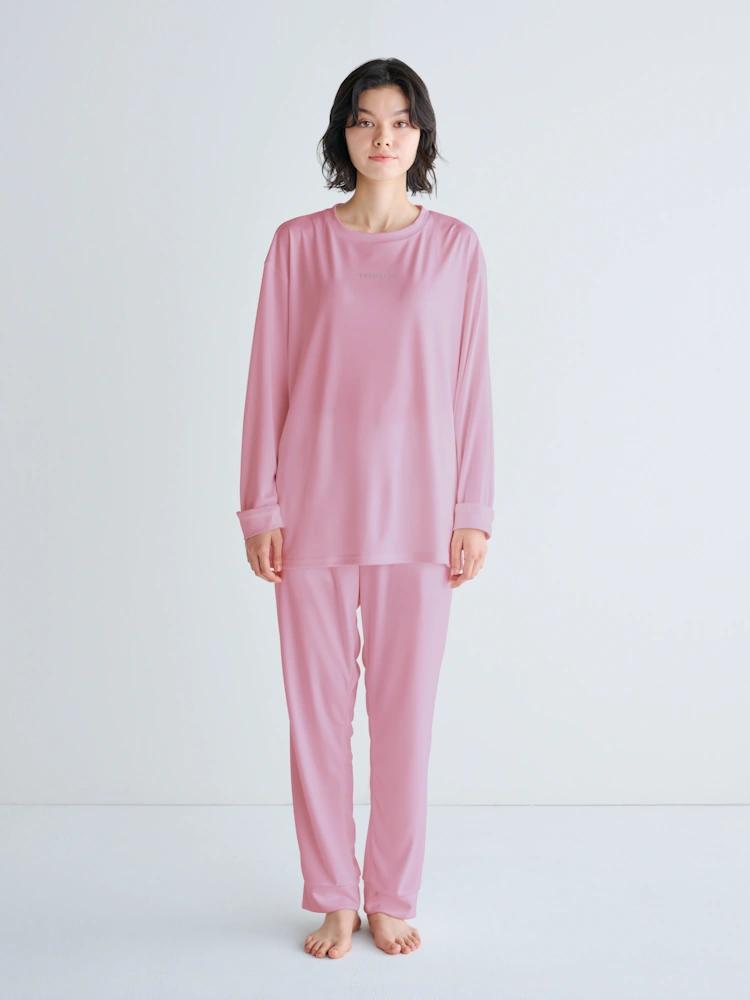 【YOKUNERU】リカバリーウェア上下セット男女兼用長袖Tシャツ+ロングパンツ疲労回復血行促進遠赤外線快眠NANOMIX【一般医療機器】