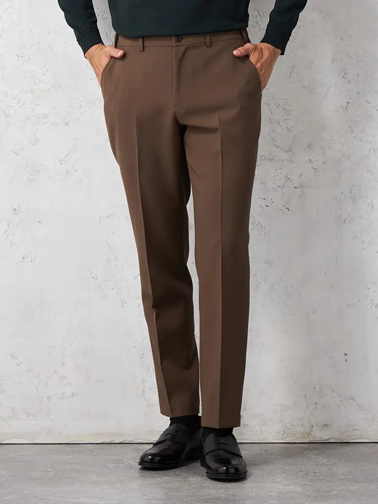 【WEB限定】【TOKYORUN】セットアップパンツノータックウォッシャブル通年ストレッチ