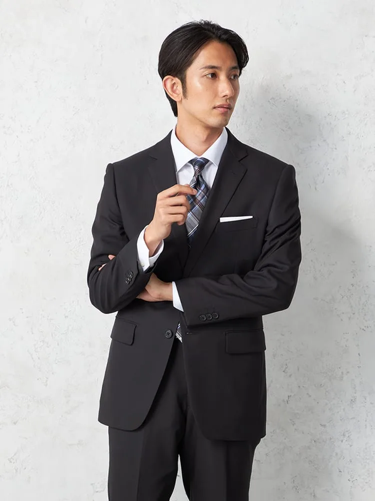 【即納】【WEB限定】スーツ2つボタンジオメトリック上下ウォッシャブル秋冬