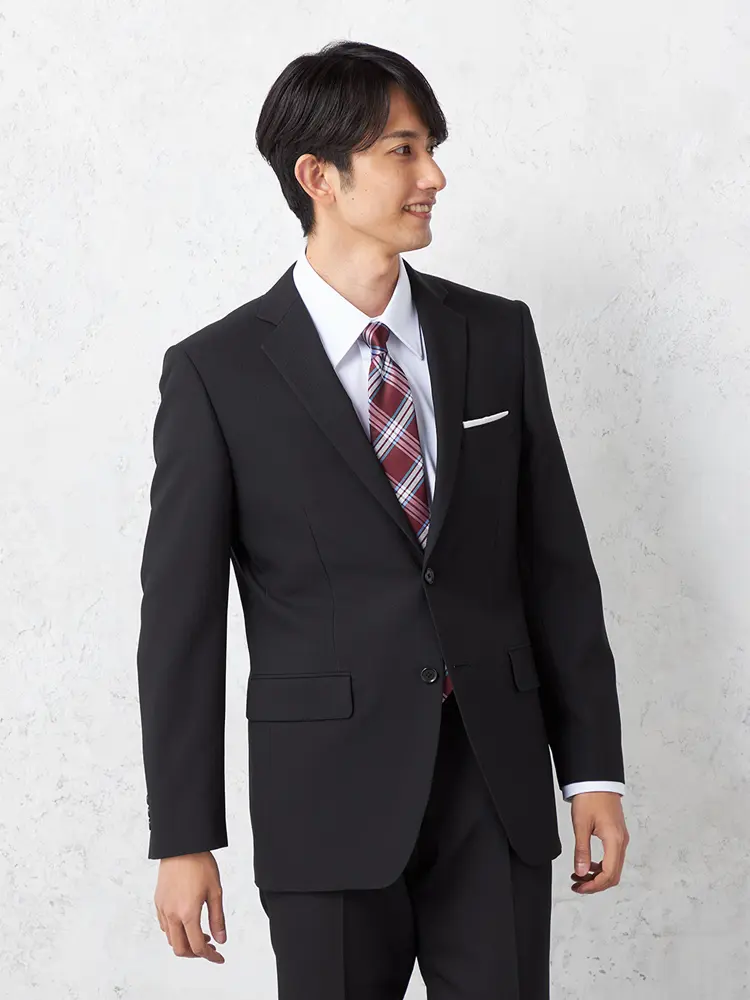 【上下ウォッシャブル】スーツ２つボタンストライプノータック通年【ビバリーヒルズポロクラブ】