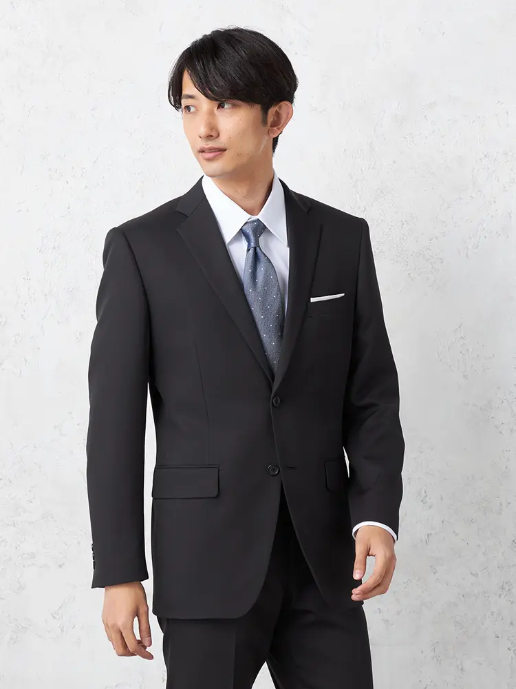 【上下ウォッシャブル】ポリエステル100スーツ２つボタンチェックノータック通年【ビバリーヒルズポロクラブ】