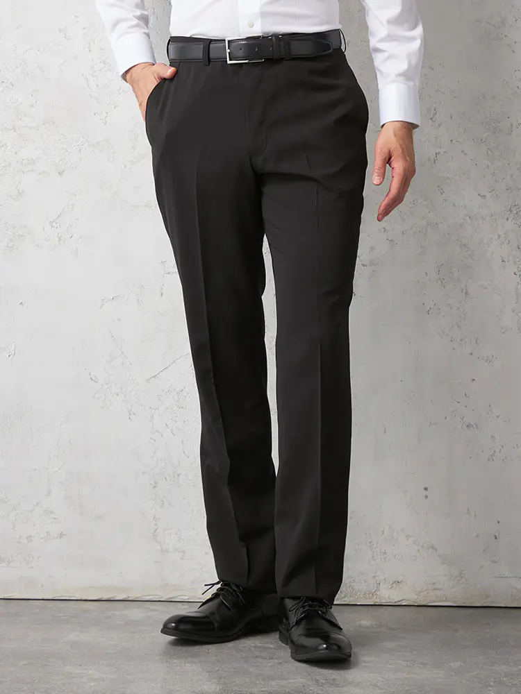 【フュージョンクラブ】定番ポリエステル１００パンツノータックウォッシャブルストレッチ春夏