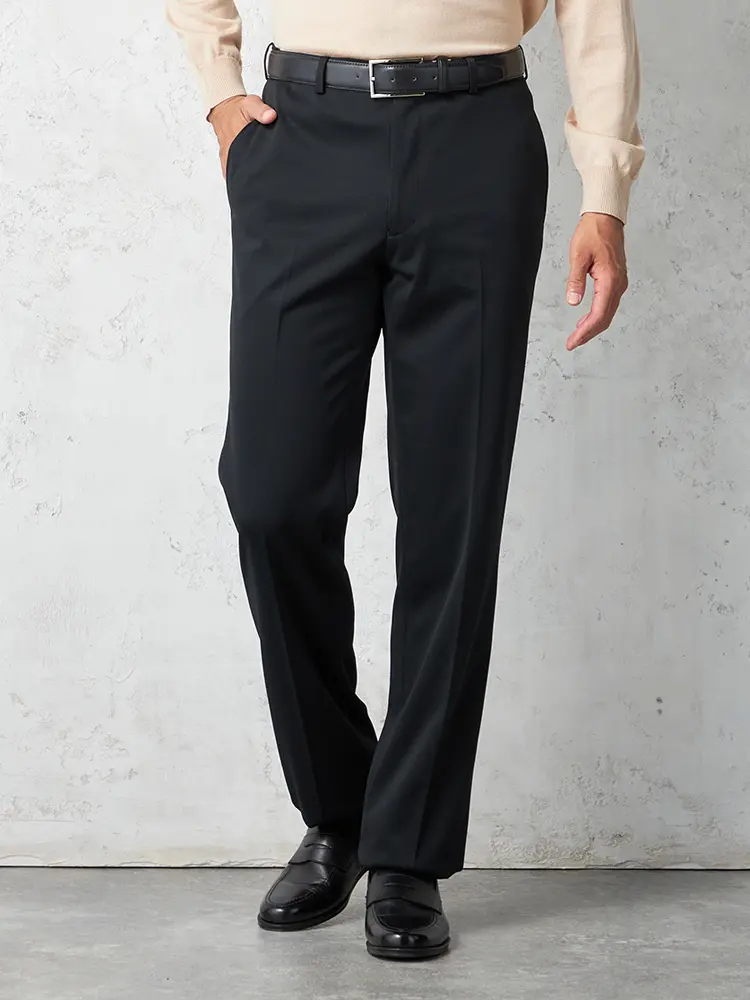 【アイパンツ】レギュラーノータックパンツウォッシャブル秋冬