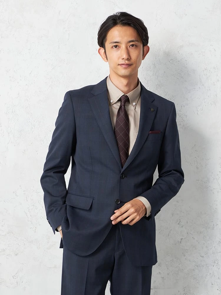 【KATHARINEEHAMNETT-キャサリン・イー・ハムネット-】スーツ2つボタンＫＡＴＨＡＲＩＮＥＥＨＡＭＮＥＴＴ２Ｐ上下ウォッシャブルチェックキャサリンＥハムネット秋冬