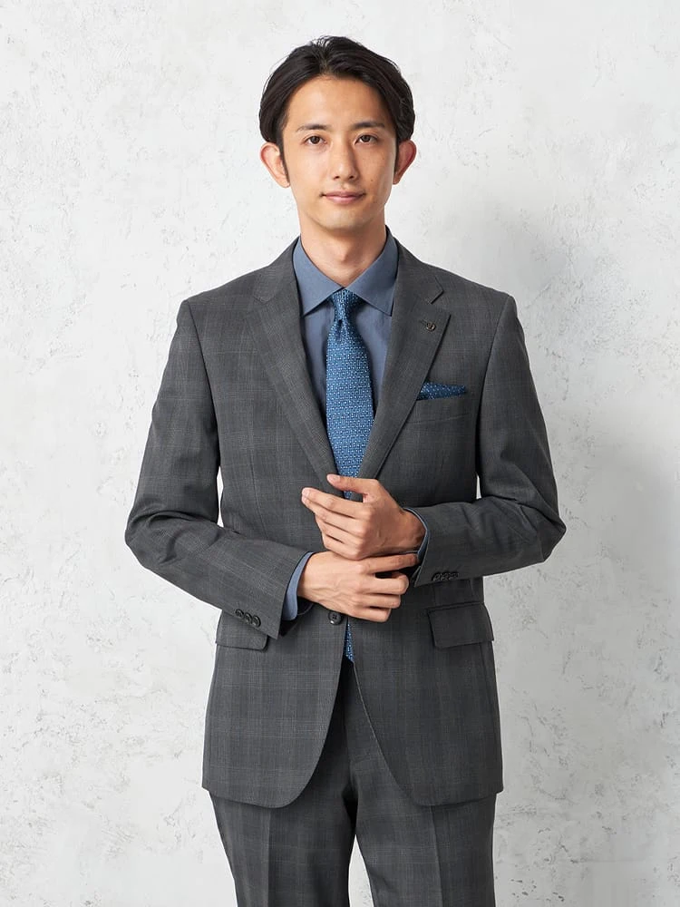 【KATHARINEEHAMNETT-キャサリン・イー・ハムネット-】スーツ2つボタンＫＡＴＨＡＲＩＮＥＥＨＡＭＮＥＴＴ２Ｐ上下ウォッシャブルチェックキャサリンＥハムネット秋冬