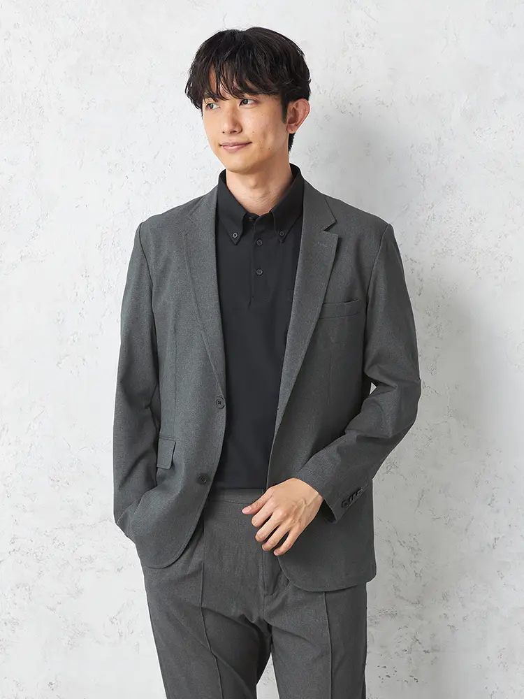 【TOKYORUN】ドットエアーセットアップジャケット通気性ストレッチ春夏