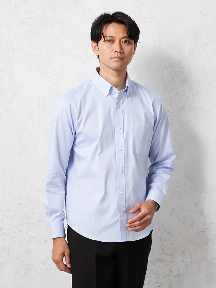 【TOKYORUN】スマカジ３６５シャツボタンダウン長袖Ｙシャツ通年