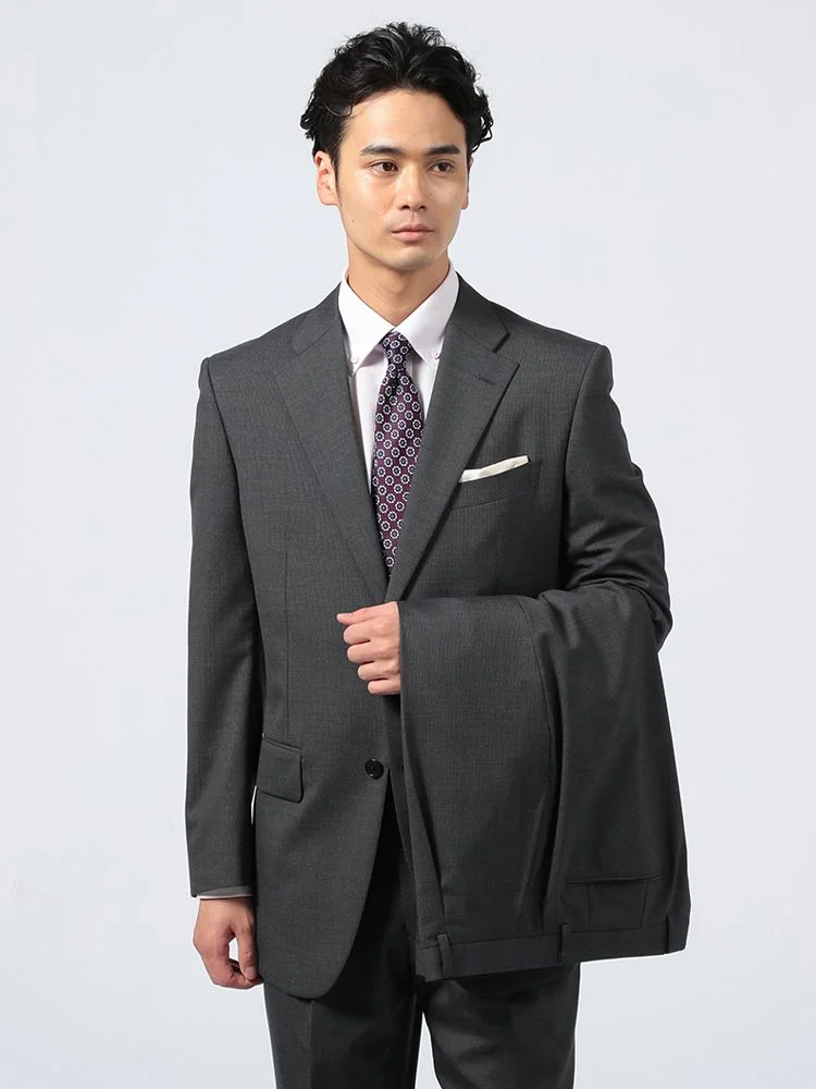 【パンツウォッシャブル】スーツ2つボタン2パンツワンタックカンサイ・ヤマモト