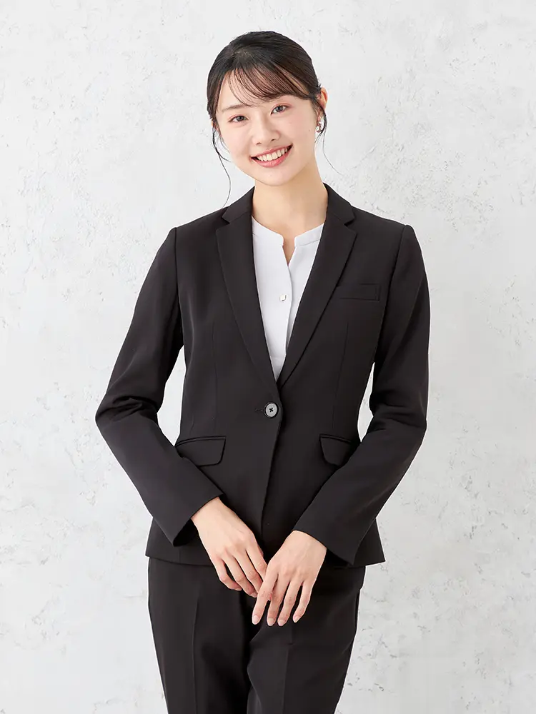 【SOFFICE】ストレッチツイルパンツセットジャケットビジネス１つボタンソフィーチェストレッチウォッシャブル通年