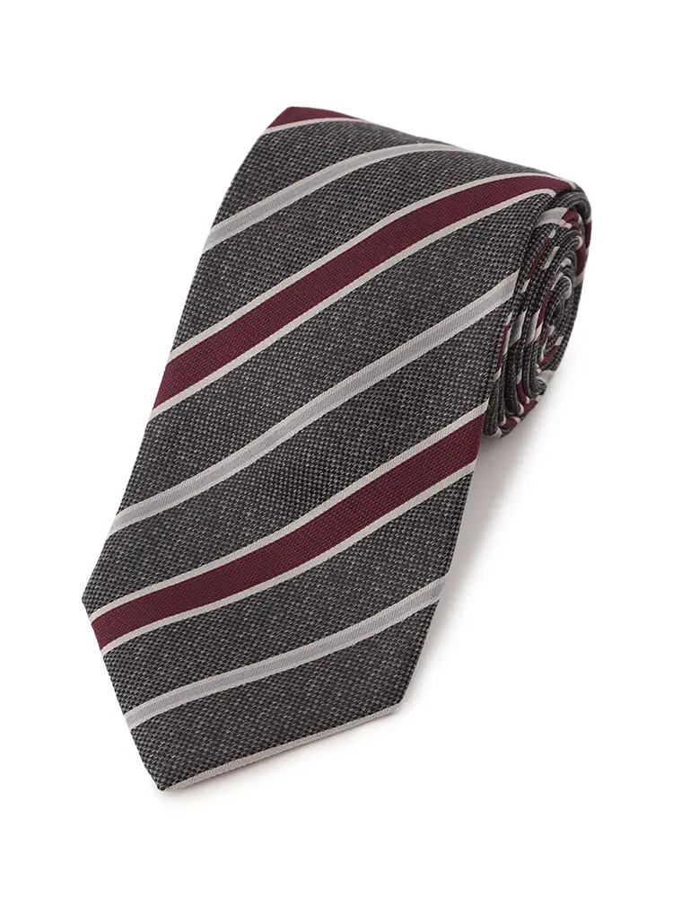 【ＳＴＯＶＥＬ＆ＭＡＳＯＮ】日本縫製ストライプネクタイレギュラーストライプ秋冬